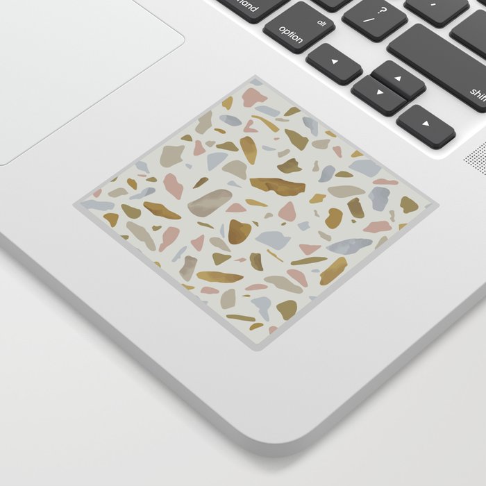 Terrazzo flooring seamless pattern Sticker