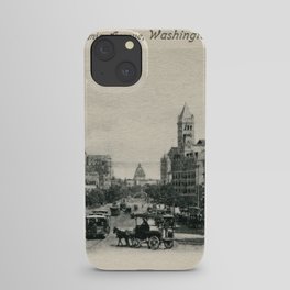 Old Washington DC Pennsylvania Ave iPhone Case