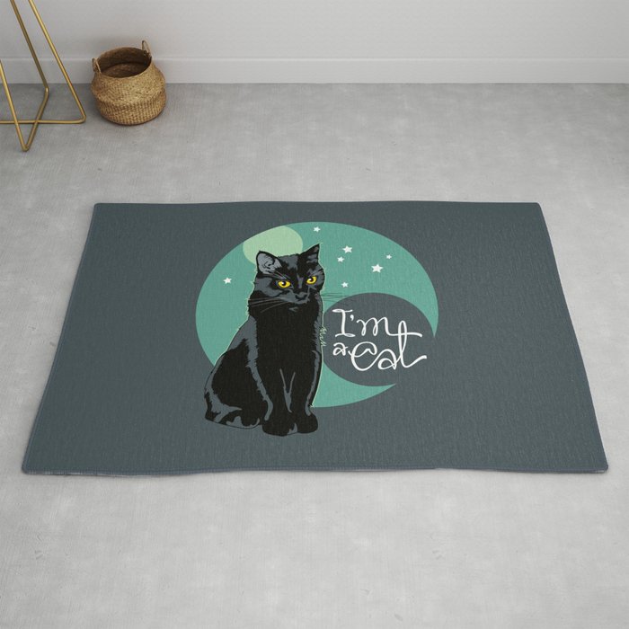 Good Night Cat Rug By Lafifa Society6