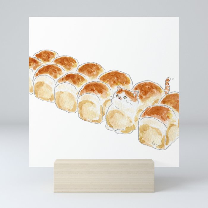 bread Cat Mini Art Print