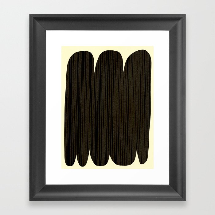 Abstract M03 black Framed Art Print