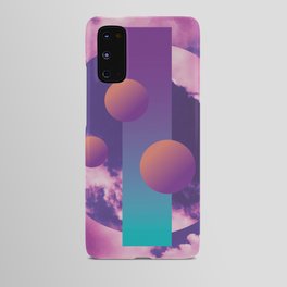 Vaporwave sky 3 / Circles / 80s / 90s / aesthetic Android Case