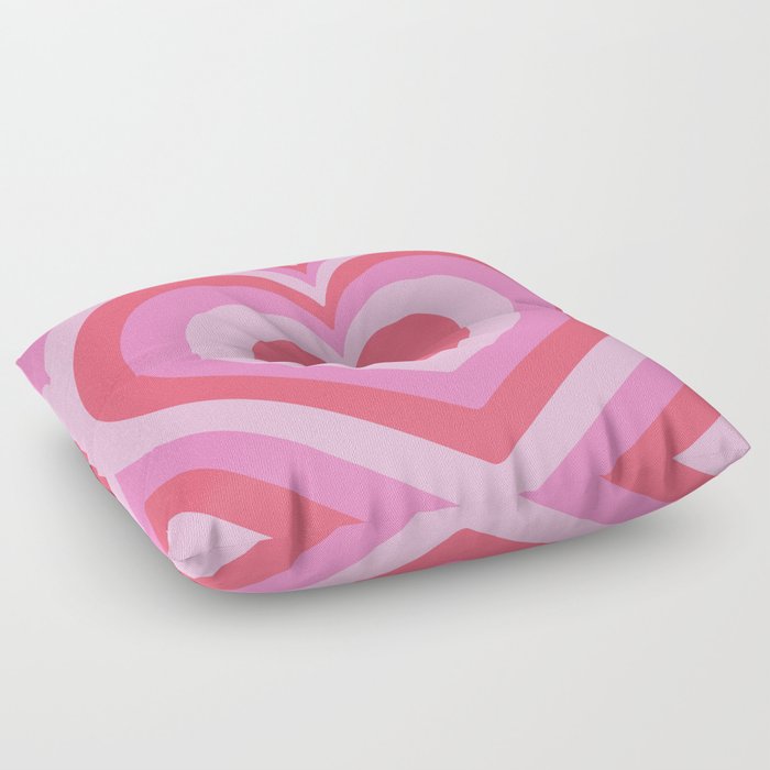 y2k heart layers 3 Floor Pillow