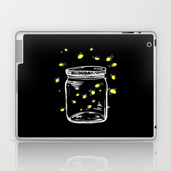 Fireflies Glas Jar Firefly Laptop & iPad Skin