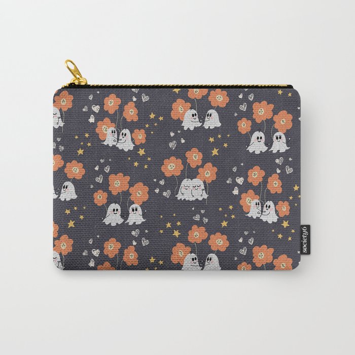 Ghosty love seamless pattern Carry-All Pouch