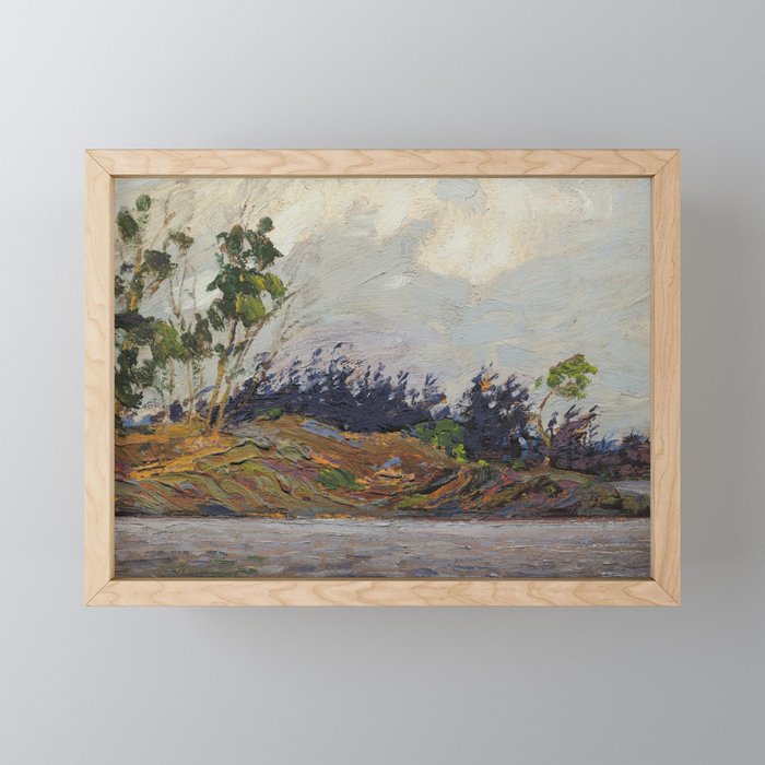 Tom Thomson - Early Morning, Georgian Bay - Canada, Canadian Oil Painting - Group of Seven Framed Mini Art Print