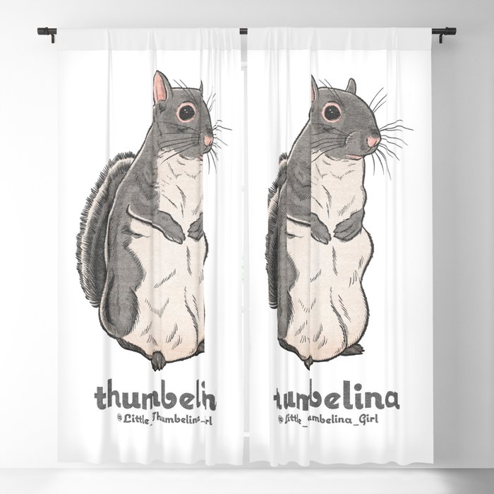 Little Thumbelina Girl: Meerkat Squirrel Blackout Curtain