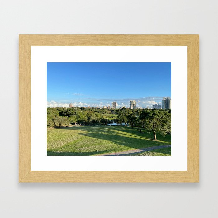 Small Town Park In Taiwan Framed Art Print