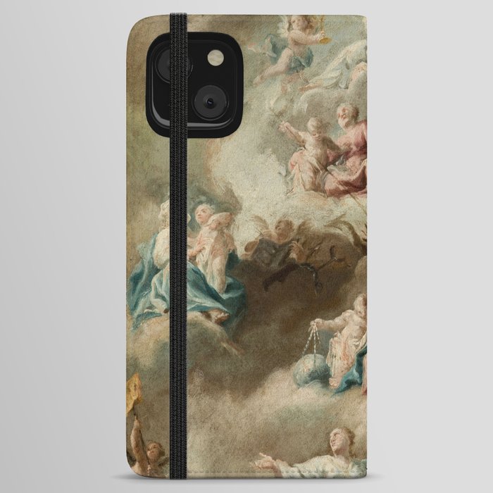 Allegorical Religious Scene with the Virgin Mary  iPhone Wallet Case