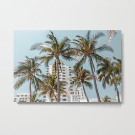 Miami, Florida, Palm Trees Metal Print | Palmtrees, Floridapalmtrees, Florida, Miamipalmtrees, Pastel, Miamibeach, Photo, Miamiflorida, Tropical, Summertime 