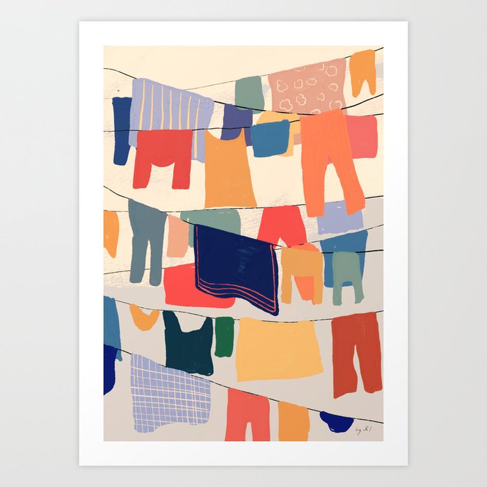 Laundry  Art Print