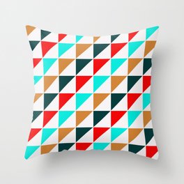 Abstract Geometric Christmas Pattern 04 Throw Pillow