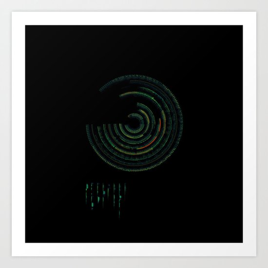 Spectrographic Portrait of the King of Limbs #2 Art Print