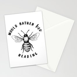 Would Rather Bee Reading Stationery Cards