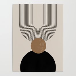 Mid Century Modern Abstract Art 10 Poster
