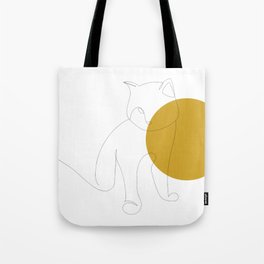 Golden Cat Tote Bag