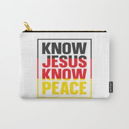 Know Jesus Know Peace Carry-All Pouch