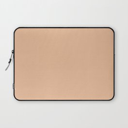 Warm Medium Peach Light Orange Solid Color Spring Shade Pairs Pantone Apricot Ice 13-1020 TCX Laptop Sleeve