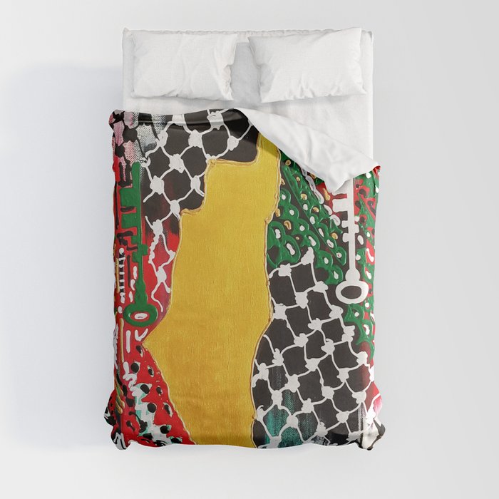 Palestine (The Key) Duvet Cover