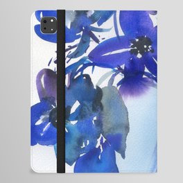 blue stillife: lily iPad Folio Case
