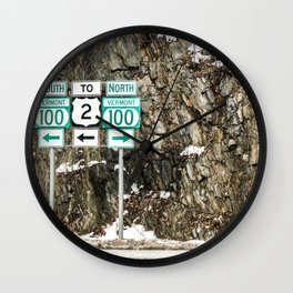 Vermont Route 100 Wall Clock