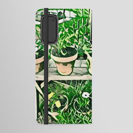 Greenery No3 backyard garden art and home decor Android Wallet Case