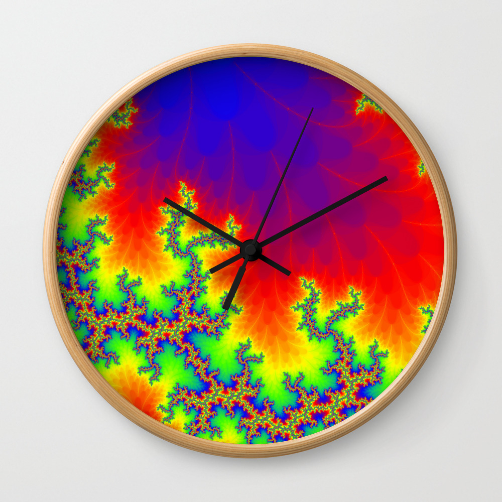 Abstract Art Psychedelic Art Primary Colors Red Yellow Blue Wall