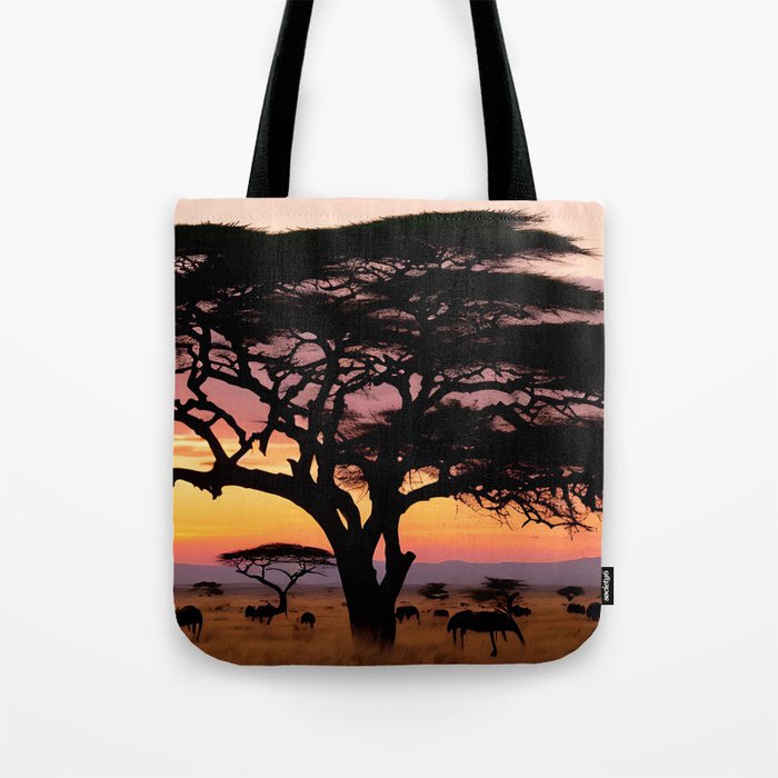 Spectacular Serengeti Sunset 2 Tote Bag