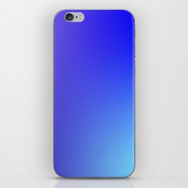 69  Blue Gradient 220506 Aura Ombre Valourine Digital Minimalist Art iPhone Skin