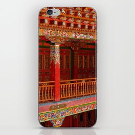 China Photography - Beautiful Red Architecture In China iPhone Skin