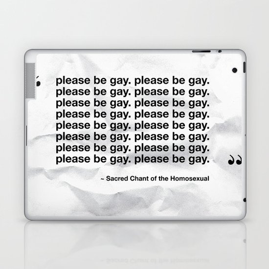 The Sacred Chant of the Homosexual Laptop & iPad Skin