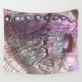 Shimmery Lavender Abalone Mother of Pearl Wall Tapestry