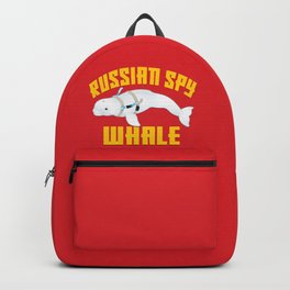 Russian Spy Whale Backpack | Undercover, Beluga, Marine, Whale, Cetacean, Finback, Norway, Secret, Mammal, Scout 