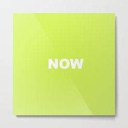 NOW CYBER GREEN COLOR Metal Print