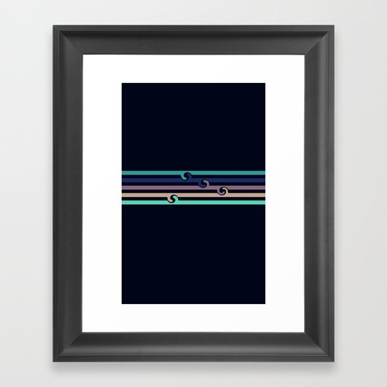 Vintage Beach Framed Art Print