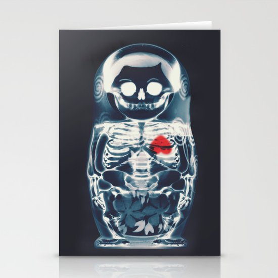 Nesting Doll X-Ray Stationery Cards