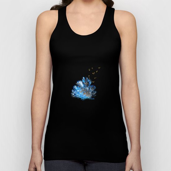 Blue coral melody Unisex Tank Top