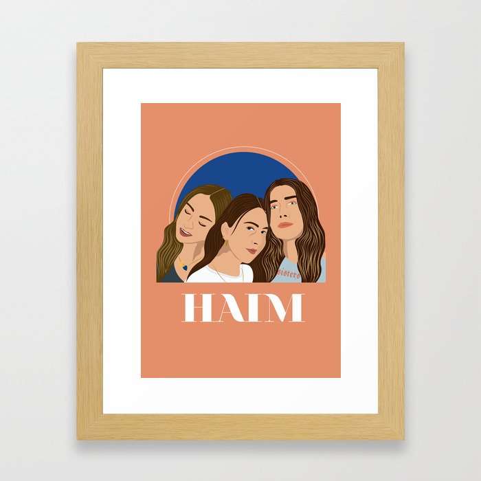 Haim Sisters Framed Art Print