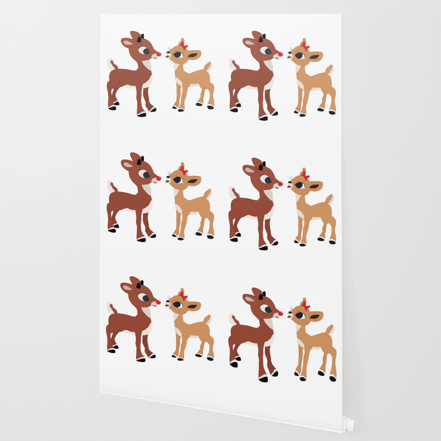 Classic Rudolph And Clarice Wallpaper By Graphicloveshop Society6