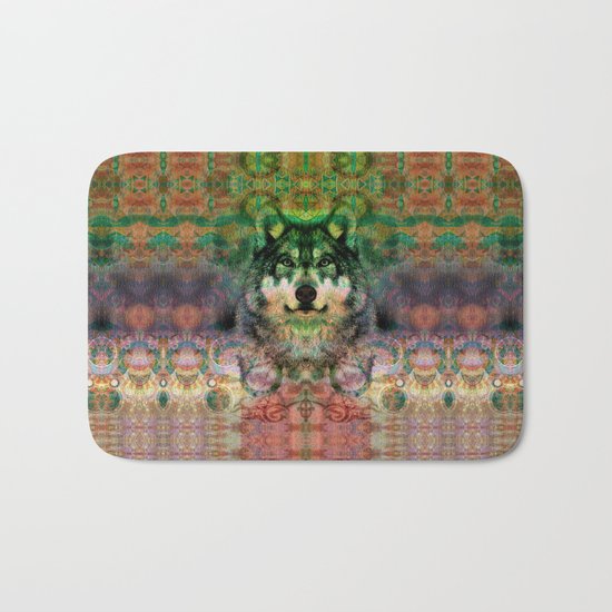 Desert Wolf Bath Mat
