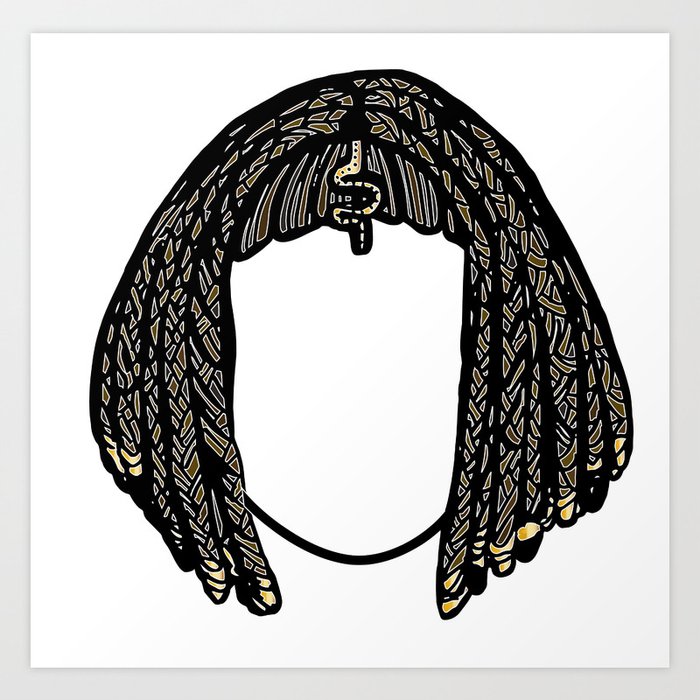 Hairstyle For Women In The Ancient Egypt Art Print