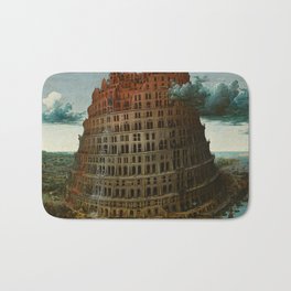 Pieter Bruegel the Elder - The Tower of Babel (Rotterdam) Bath Mat | Babel, Art, Bible, Oldpaintings, Home, Design, Mythology, City, Vintage, Painting 