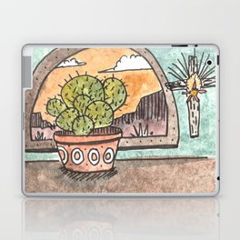 New Mexico Sunset With Cactus & Cross Laptop & iPad Skin