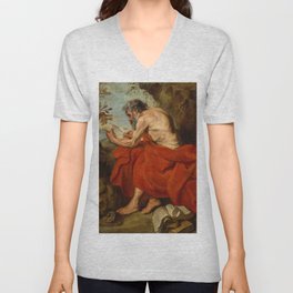 Saint Jerome, 1615-1616 by Anthony van Dyck V Neck T Shirt