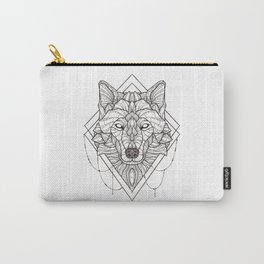 Geometric Wolf Carry-All Pouch