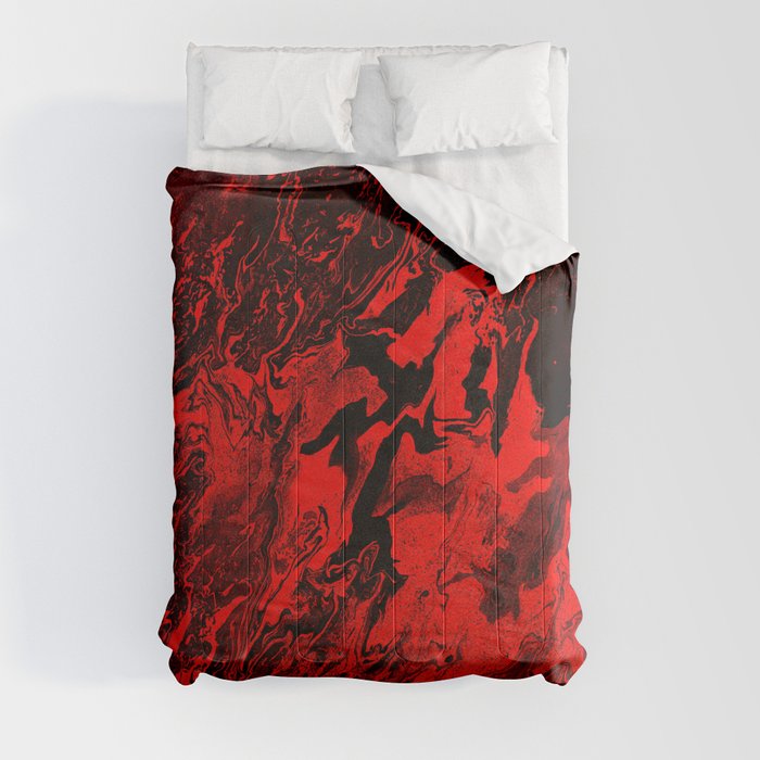 The black and red Comforter