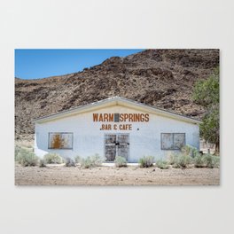 Warm Springs Bar and Cafe, Nevada  Canvas Print