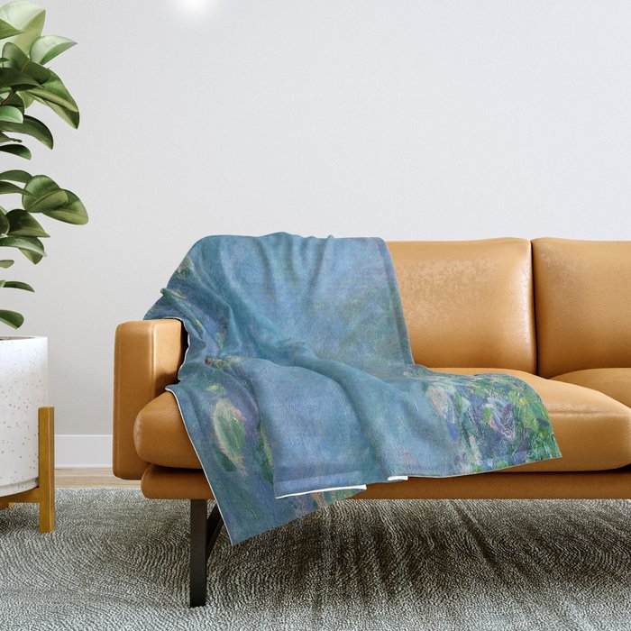 Monet, Water Lilies Throw Blanket