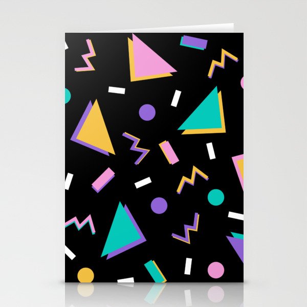 Memphis pattern 104 - 80s / 90s Retro Stationery Cards