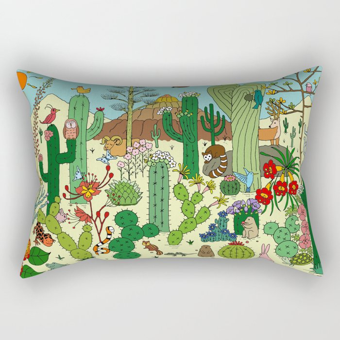 Arizona Desert Museum Rectangular Pillow